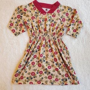 Tea Collection Floral Kids Blouse - Cream and Pink